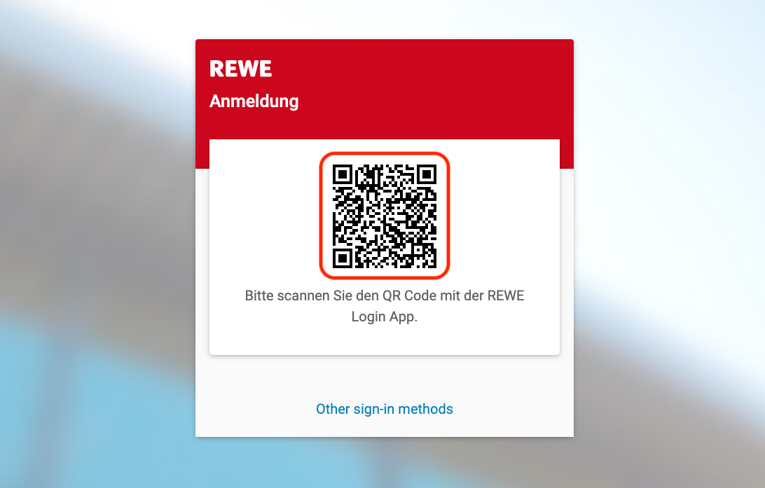 Wieso bekomme ich in der App den Fehler "Ungültiger QRCode"? REWE